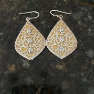 Silpada Sterling & Brass “Resplendent” Earrings